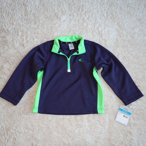 Boys 24 month Carter's Navy and Green Lightweight Pullover Jacket, NWT - Picture 1 of 4